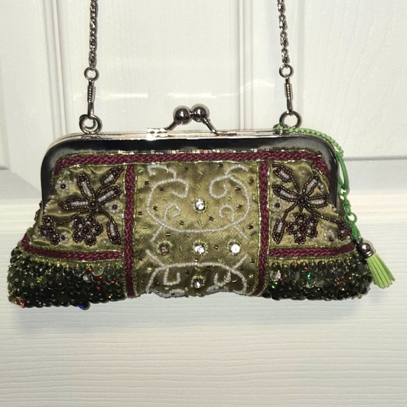 Handbags - Vintage Beaded Handbag Purse Crossbody Clutch